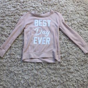 baby pink sweatshirt (size:10)